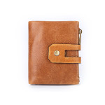 Leather Men's Wallet Short Vintage Handheld