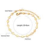 Stainless Steel Anklet Chain Foot Ornaments Female Casual Retro Travel Beach Anklet