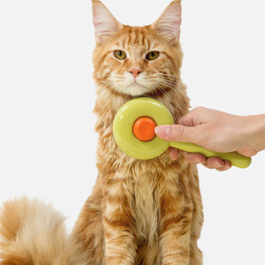 Doughnut Shaped Pet Cat De-shedding Comb