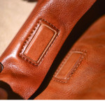 Vintage Vegetable Tanned Leather Handmade Men's Shoulder Bag