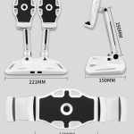 Desktop Double Stand Multi-stand Support Frame Aluminum Alloy