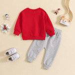 Trade Sweater Round Neck Letter Print Top Trousers Two-piece Set Multi-color Factory Direct Sales