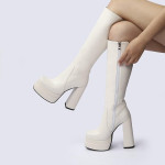 European And American Platform Thick High Heel Boots Thick Sole