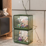 Acrylic Clear Glass Household Building Block Shelf