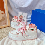 Girl Heart Peach Cute Rubber Sneakers