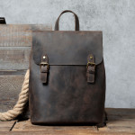 Men's Vintage Top Layer Cowhide Backpack