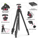 Aluminum Alloy Metal Outdoor Travel Tripod