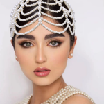 Sweet Bridal Tiara With Pearl Forehead Decoration