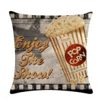 Home Retro Movie Subtitles Sofa Office Linen Pillowcase