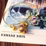 Bronze Cloisonne fragrance palace bell Bracelet palace Retro Style Bracelet dark fragrance sleeve hollow out national style bracelet