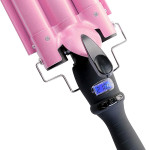 3 Barrel Hair Curling Iron Wand With LCD Temperature Display