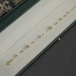 18k Gold Star Pearl Bracelet