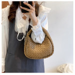 Woven Tote Cute Solid Color Fashion All-match Handbag