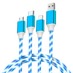 Multifunctional Three-in-one Streamer Data Cable USB Fast Charge