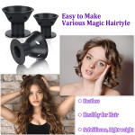 10Pcs Silicone Hair Curlers Heatless Magic Hair Rollers No Clip Curling Tool L S Random Color