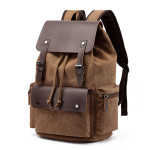 Men's Canvas Casual Backpack Laptop Bag