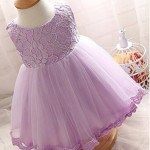 The new baby Bow Dress Dress Age 0-2 years old baby full moon child gauze skirt