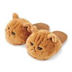 Indoor Home Warm And Cute Cartoon Coffee Cat Slippers