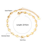 Stainless Steel Anklet Chain Foot Ornaments Female Casual Retro Travel Beach Anklet