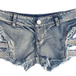 Women's Fashion Low Waist Ripped Denim Shorts