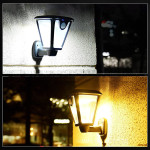 New Chinese Style Outdoor Solar Wall Lamp Courtyard Garden Decoration