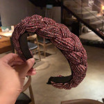 European And American Fabric Knitting Hair And Binding Head Hoop Braid