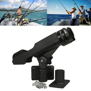 Angled fishing boat fishing bracket