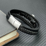 Creative Stainless Steel Anchor Bracelet Multi-layer Knitting