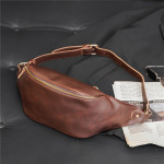 New Men's Pu Fashion One-shoulder Retro Casual Chest Bag