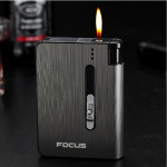 Aluminum alloy flame automatic cigarette case