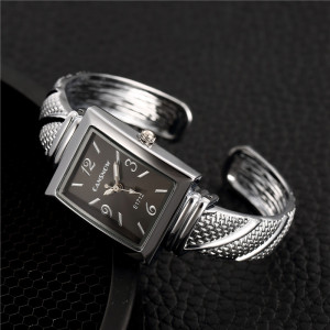 Metal Texture Square Bracelet European and American Fashion Women's Watch