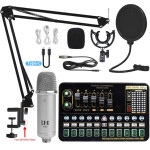 Live Broadcast Sound Card Set With Condenser Microphone