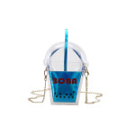 Creative Laser Contrast Transparent Straw Coke Bottle Bag