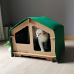 Wooden Cat House All Season Dog House