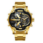 European And American Trendy Big Dial Two-place Personality Watch Men