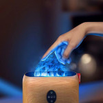 Flame Humidifier 200ml 3D Flame Aroma Diffuser With Remote Control