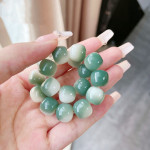 Natural White Jade Bodhi Bracelet