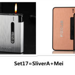 Aluminum alloy flame automatic cigarette case