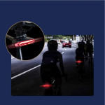 Bike Smart Brake Taillight USB Charging Alarm LED Taillight Waterproof