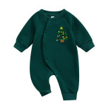 Christmas Infant Toddler Romper Bubble Plaid Jumpsuit