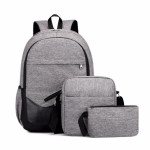 Computer Three-piece College Style Student Backpack Men And Women