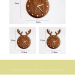 Nordic Solid Wood Simple Wall Clock Pendulum