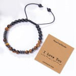 Bracelet Alphanumeric Natural Stone Lovers