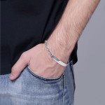 S925 Sterling Silver Handcrafted Platinum Bracelet