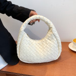 Woven Tote Cute Solid Color Fashion All-match Handbag