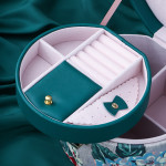 Large Capacity Multi-layer Retro Round Jewelry Box