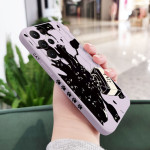 Straight Edge Liquid Silicone Kitten All-around Fall-proof Mobile Phone Case