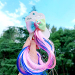 Children'S Color Braided Hair Wig Headdress