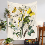 European Retro Mushroom Hanging Cloth Plant Homestay Tapestry