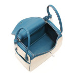 Canvas With Top Layer Cowhide Portable Shoulder Bag